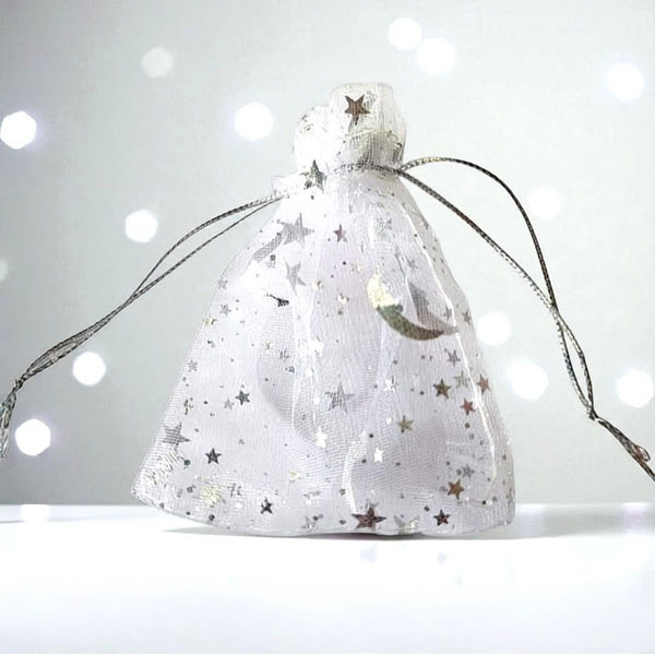 Sieraden zakje met sterren en maan