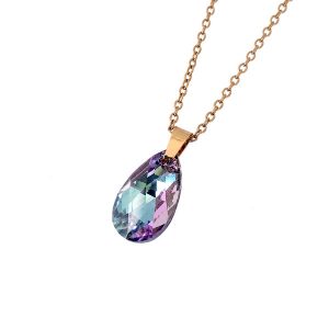Ketting goud met Swarovski Vitrail Light hanger